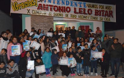 27 Viviendas habilitadas en Dpto. Ojo de Agua